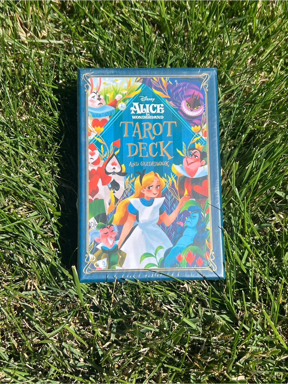 Disney Alice in Wonderland Tarot Deck - Blue & Multicolor Illustrated Box